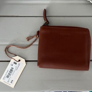 Tecovas Brown Leather Key Card Holder Compact Design
